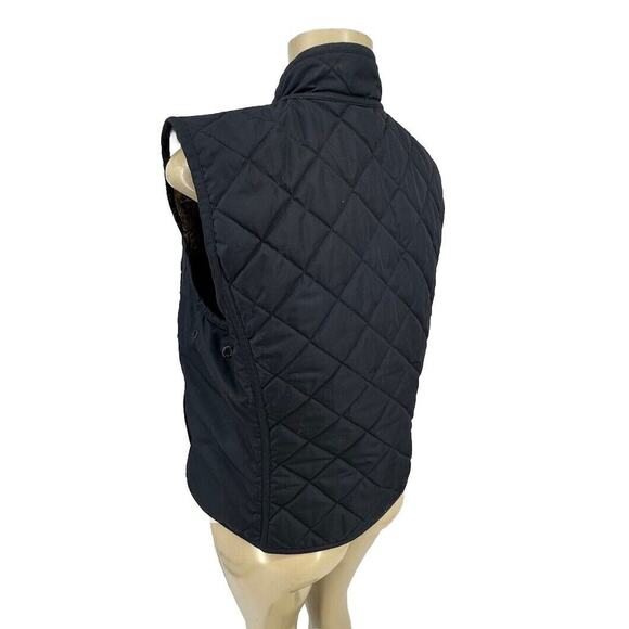 Lauren Ralph Lauren Large Women Reversible Quilted Vest Snake Print & Black X12 - Picture 6 of 10